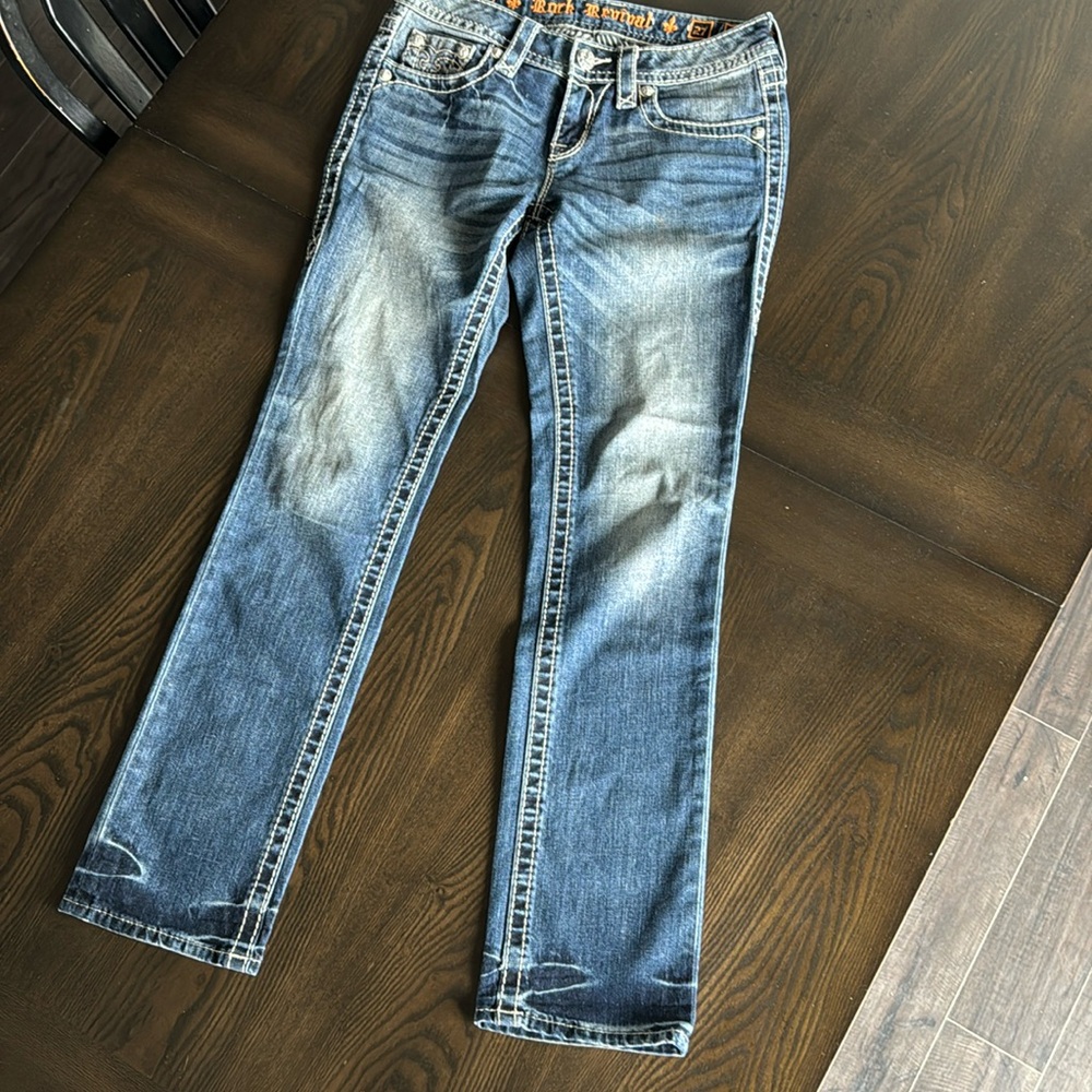 Rock revival jeans -Aileen cuffed straight size 27
